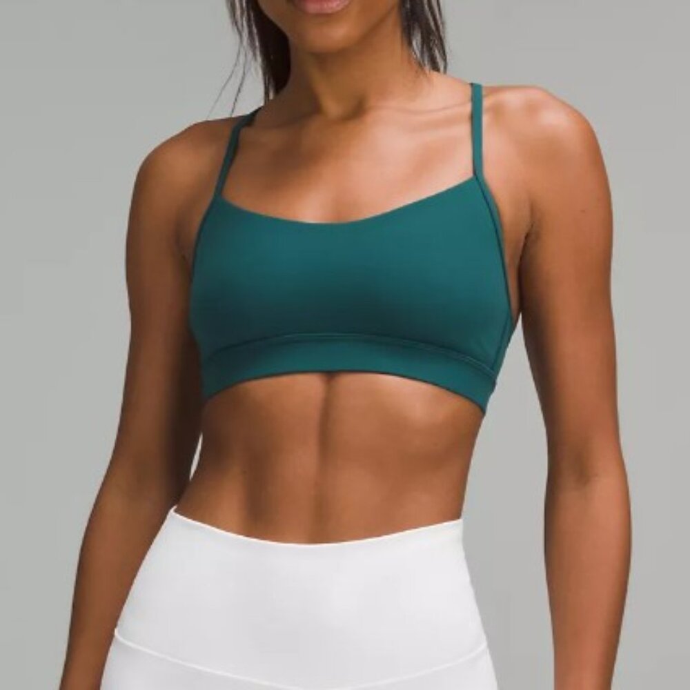Lululemon Teal Flow Y Bra Nulu Light Support (A-C Cups)